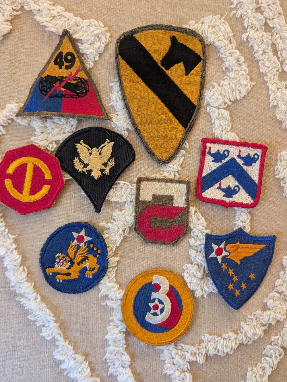 Vintage military patch bundle, calvary patch, Air Force, WWII, Vietnam & more